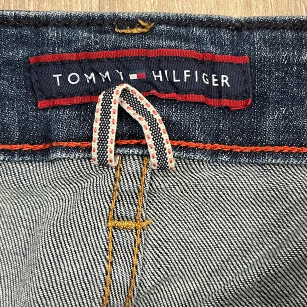 Tommy Hilfiger Slim Crop Blue Denim Jeans 12 - Picture 8 of 11